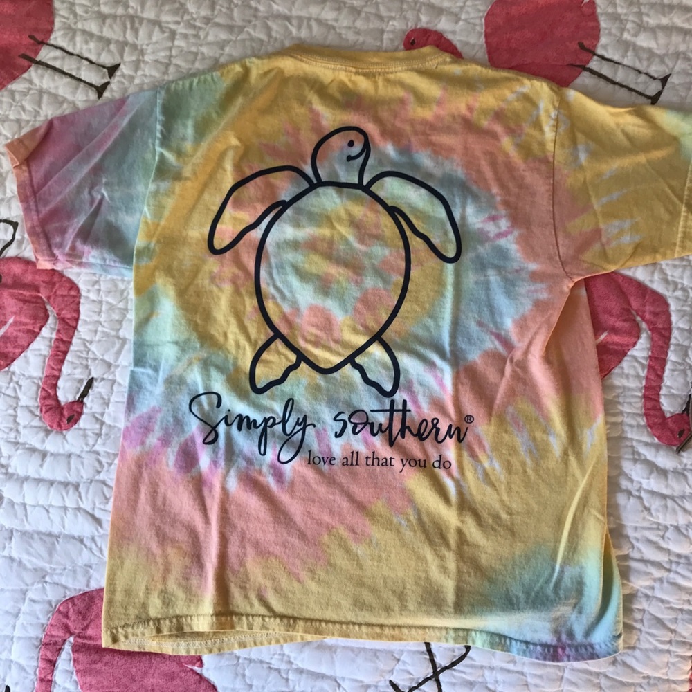 simply southern tie-dye turtle shirt